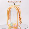 19cm Transparent Doll Stroller Bag - Fashionable, Waterproof PVC, Dustproof, Display Bag for Blind Box Dolls.