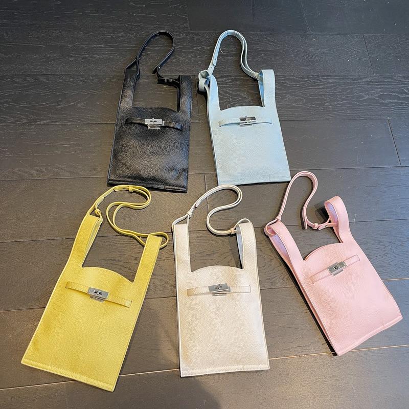Lychee Pattern Portable Vegetable Basket Bag Women's New Trendy Niche Underarm Bag Fashionable Shoulder Messenger Bag
