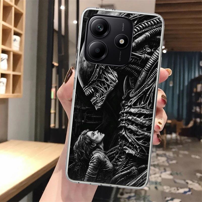 Cool A-Alien X-Xenomorph Silicon Phone Case For Xiaomi Redmi Note 14 14S 13 12 12S 11 Pro Plus 11S 10 10S 11T 11E 4G 5G Soft Cov