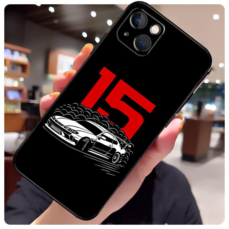 Japan JDM Sports Cars Male Men Case For iPhone 13 Pro Max 16 15 11 12 14 17 Pro Max Mini 15 16 Plus 16e 17 Air Phone Cover