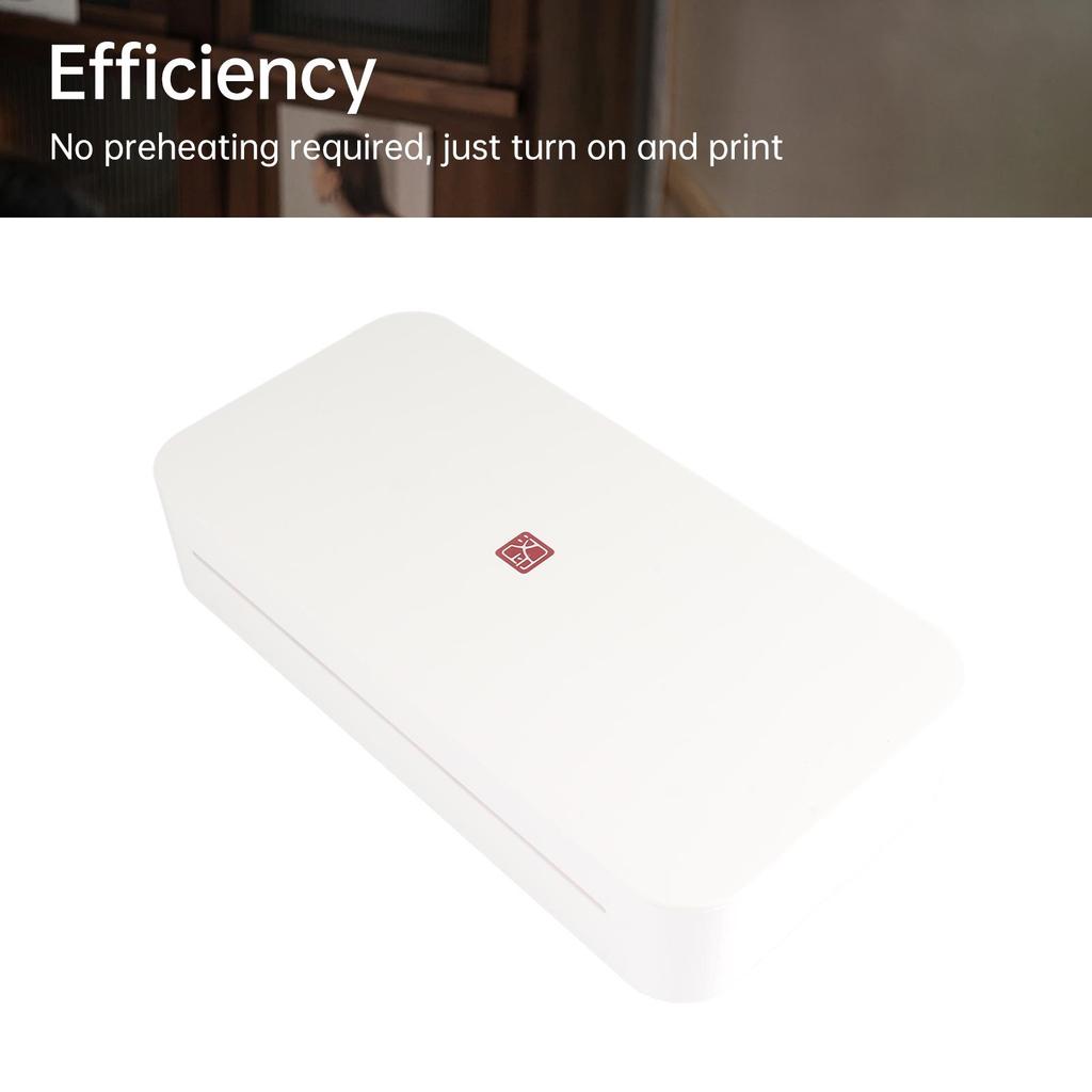 A4 Portable Thermal Transfer Printer Wireless USB Connect Connect with Mobile Computer
