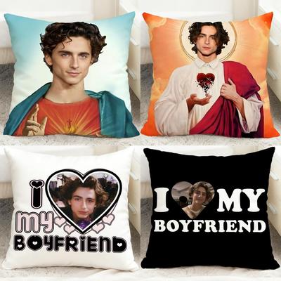Hot T-TTimothee Chalamet Cushion Cover Comfortable Reversible Pillow Cover Ideal for Car Sofa Bedroom & Beyond
