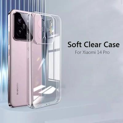 Simple Slim Soft TPU Transaprent Clear Phone Case On For Xiaomi 14 Pro Xiaomi14 Pro 5G Cover