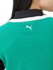 Kamizelka golfowa GOLF W Bawełniana z logo Dzianinowa Błyszcząca Zielona [PUMA] Kamizelka z dekoltem w serek/627701 Damska