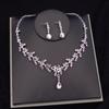 Princess Bridal Jewelry Sets Bride Tiara Crown Earring Set Necklace for Women Birthday Party Wedding Jewelry Sets Accessories