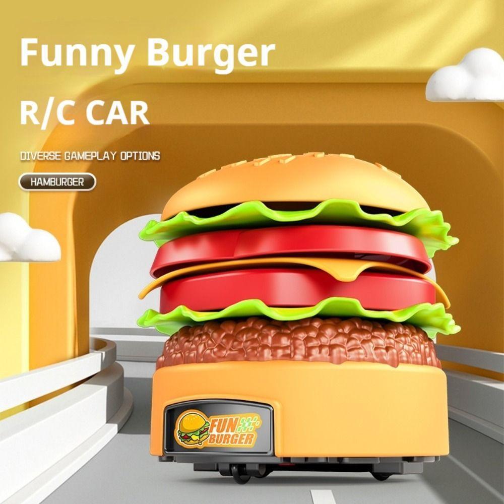 

Freely Matched Hamburger RC Car Simulated Food Kids Electric Car Toys Children s Toy as picture