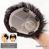 Men's Short Real Hair Wig for Baldness - Fluffy, Lightweight, Thin Patch Style