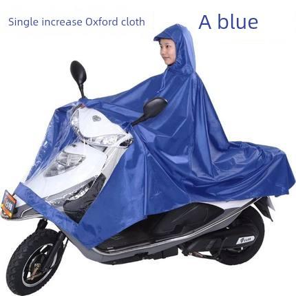 Double Motorcycle Raincoat Electric Car Power Car Matching Mother and Child Plus Size Thickening, Widening and Lengthening 2 Single Poncho