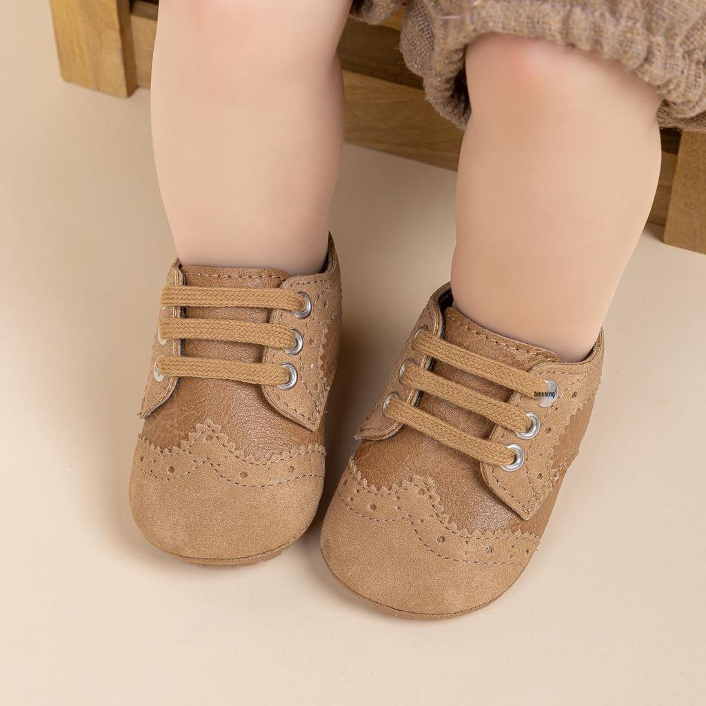 2025 Retro Oxford Soft Sole Baby Shoes for Boys (0-1 Year Old)