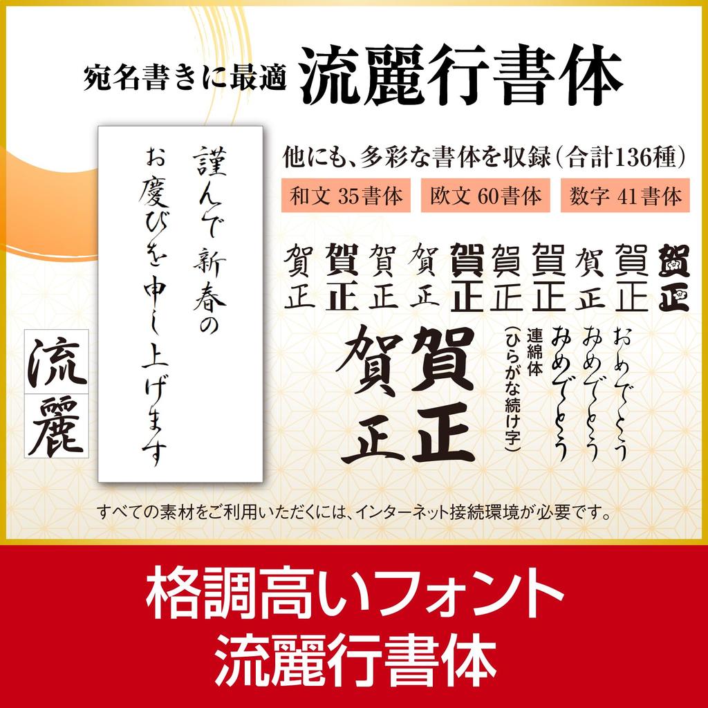 SourceNext Fudemame 36 Packaged Edition Postcard Creation Software Windows Compatible Ver.