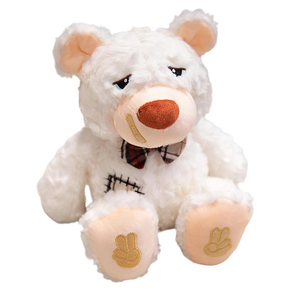 Cute Committee Qu Bear Doll Plush Toy Patch Bear Doll Wedding Cloth Doll Birthday Gift