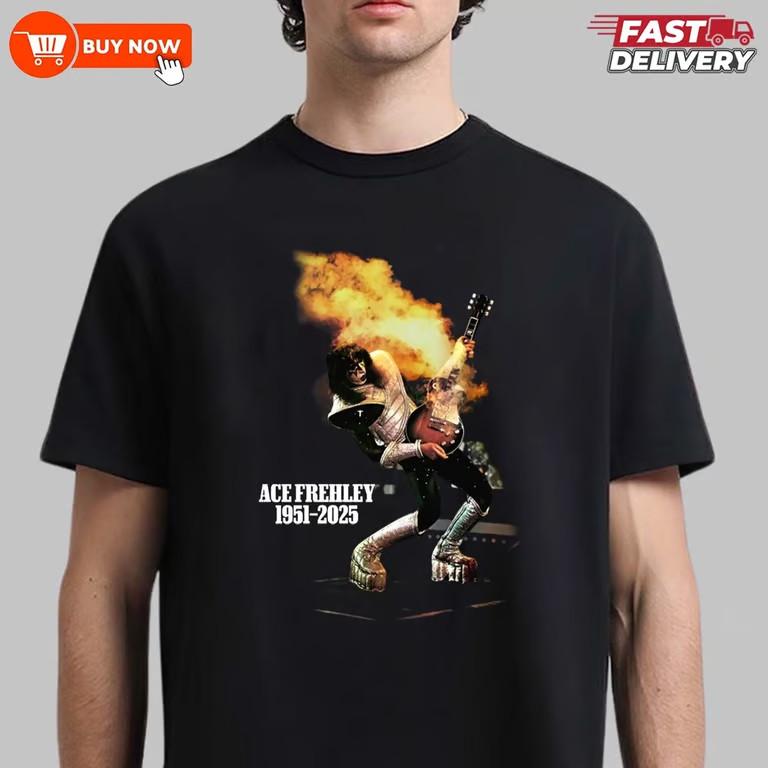 Rest in Peace Ace Frehley Legendary 1951-2025 TShirt - Multicolors, S-5XL Unisex T-Shirt XL