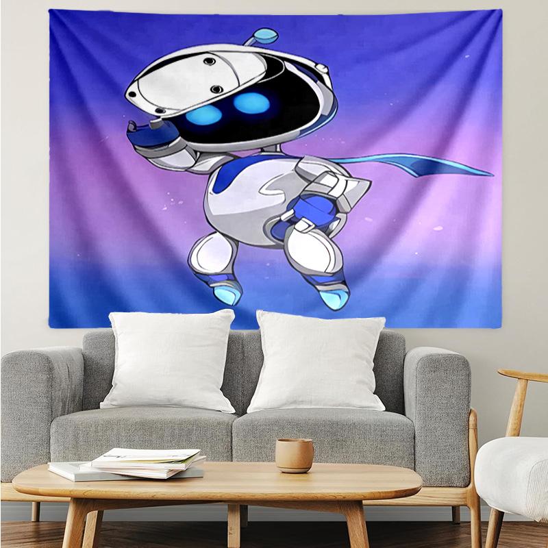 Astro Bot2 Tapestry for Bedroom Aesthetic Classroom Tapestries Wall Hanging for Living Room Dorm Office,Ideal Creative Gift