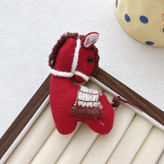 Stuffed Mini Horse Doll Cute Handcrafted Tiny Horse Miniature Stuffed Horse DIY Craft Accessory for Backpack Charm Keychain Brooch Party Favors