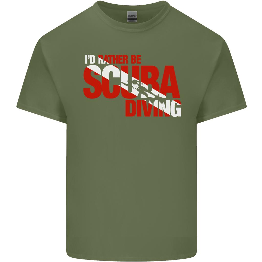 Id Rather Be Scuba Diving Diver Dive Unisexs Light Cotton TShirt