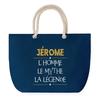 Blue Beach Bag Rope Handle Jérome Myth Legend -yellow Birthday Christmas Gift | Large Transport Bag & Sport