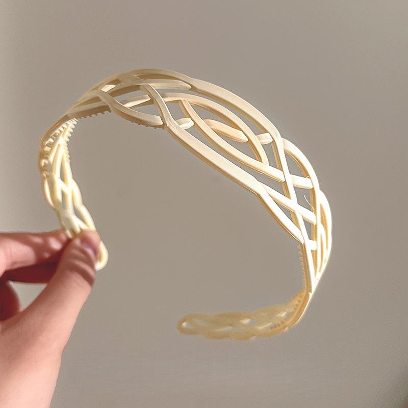 Stilvolles breites Netz-Stirnband für Damen zum Gesichtwaschen und Haaremanagement