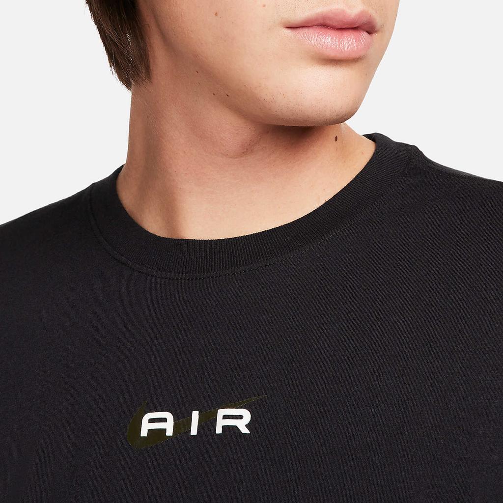 Nike Sportswear Lightweight Soft Comfortable Sports Casual Pullover Short Sleeve T-Shirt Men Tops Black FQ3791-010