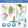 22 Packs Bird Parakeet Cockatiel Toys,Parrot Swing Chewing Hanging Toy with Safe Bells,Bird cage Colorful Climbing Standing Rope Natural Wood Ladder
