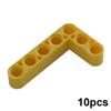 10PCS Technical Liftarm Thick L-Shape 3x5 Arm, MOC Bent Beam Parts 32526 for DIY Block Bricks