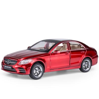 1/32 Benz C-Class C260L Liga Modelo de Carro Diecasts Metal Brinquedo Veículos Modelo de Carro Simulação Som e Luz Coleção Crianças Presente