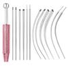 13pcs Earring Applicator Piercing Taper Tool Stainless Steel Dermal Piercing Tool  Nose Piercing