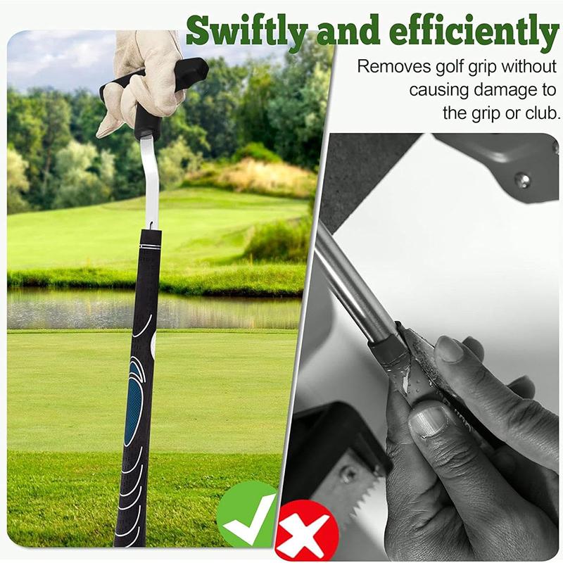 Golfgriff-Entfernungswerkzeug Wiederverwendbares Golfschlägergriffwerkzeug V-Nut-Griffentferner Griffschoner Schutz-Griffentfernungswerkzeug Golfzubehör