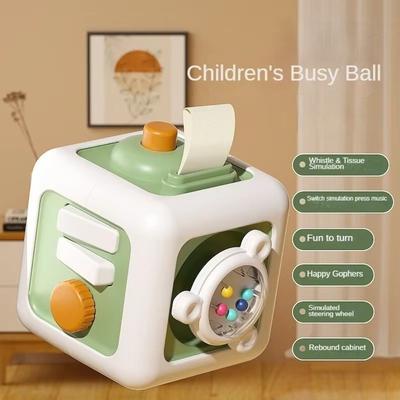 Lernspielzeug Frühe Bildung Aktivitätswürfel Feinmotorikspielzeug 6 IN 1 Lernspielzeug Jungen Mädchen