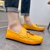 Men Leather Shoes slip on fashion Serpentine Shoe Fashion Moccasins club Party Shoes Men Loafers Shoes Men big size 48