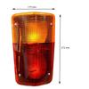 Zestaw tylnych świateł 24V do ciężarówki i mikrobusu Mercedes – Kompatybilny z Mercedes 508D, 608, L407 | Czerwono-pomarańczowy klosz | 3-funkcyjny | Zestaw 2 sztuk (Lewy + Prawy)