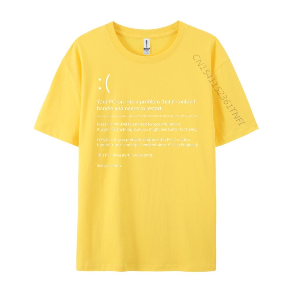 Blue Screen Of Death Windows Error Computer Geek Tee Shirt Clothes Meme Tshirt Plus Size Mardi Gras