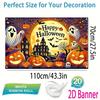 1Pcs Happy Halloween Ghost Pumpkin Haunted House Decoration Background Backdrop Decorations For Photo Studio Photo Booth Party