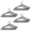 Aimedia Matte 41cm Shoulder Unisex Non-Slip Hangers, 40-Pack, Slim, Non-Slip Coating, Space-Saving, Steel, Black, Width,