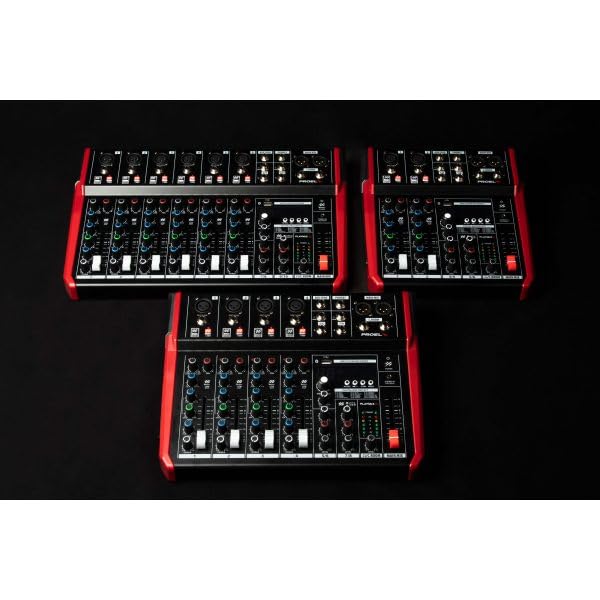PROEL PLAYMIX6 JP Compact Mixer with 100 Digital MP3 Recording and and Audio Interface Functions 6-Channel 24-bit Audio, Built-in Effects, Playback,