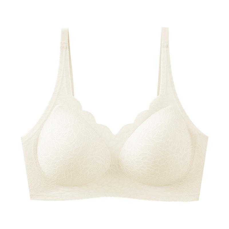Traceless jelly strip soft support bra comfortable breathable anti-expansion bra