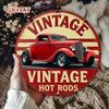 Retro Hot Rod Tin Sign 8x8 Vintage Garage Metal Wall Decor Classic Aluminum Plaque Man Cave Home Bar Art