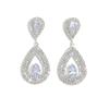 New Super Flash Diamond Set Water Drop shaped Earrings for Women, Korean Personality, Versatile Earrings