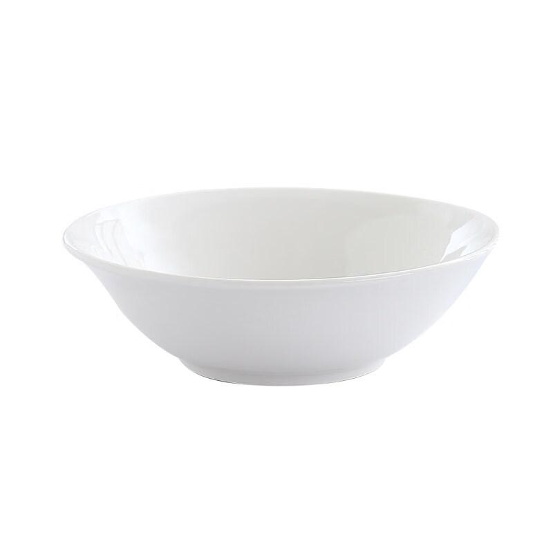 Thickened Pure White Ceramic Serving Bowls