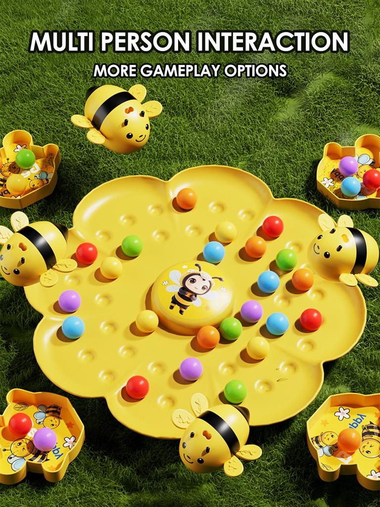 Kids Bee Magnetic Bead Toys Parent Child Interactive Board Game Fun Toys for Boys Girls Party Bee Hooking Toys Christmas Gifts