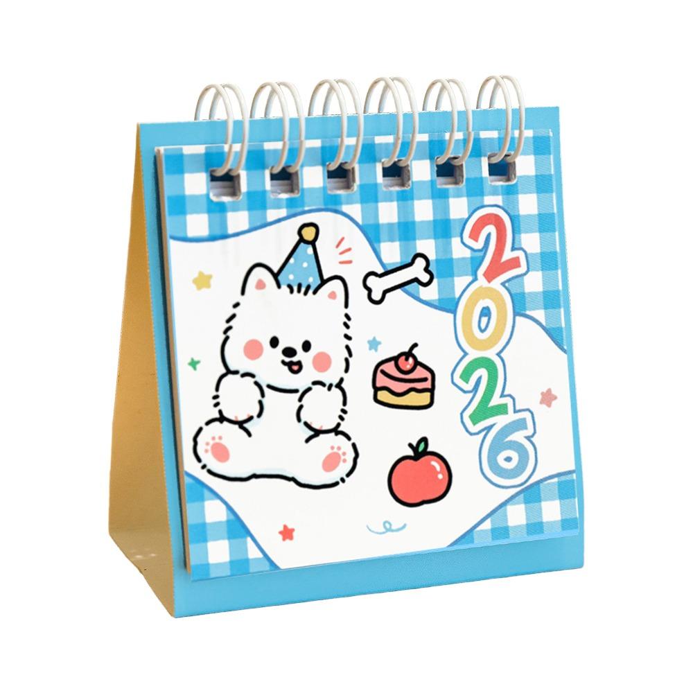 Mini Desktop Calendar Coil Binding Daily Planner Simple 2026 Desk Calendar  Gifts