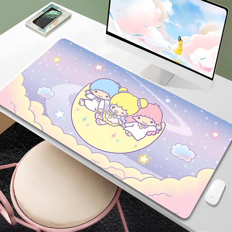 Mouse Pad Anime Carpe Large XXL Gamer Computer Mausepad Varmilo Keyboard Gaming Little Twin Star Accessories Extended Desk Mat