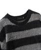 VASTIC Brush Stripe Knit_Black/Charcoal