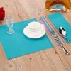 6 Pieces Waterproof Insulated Plate Mat PVC Place Mats Colorful Strip Table Mat  Dining Table