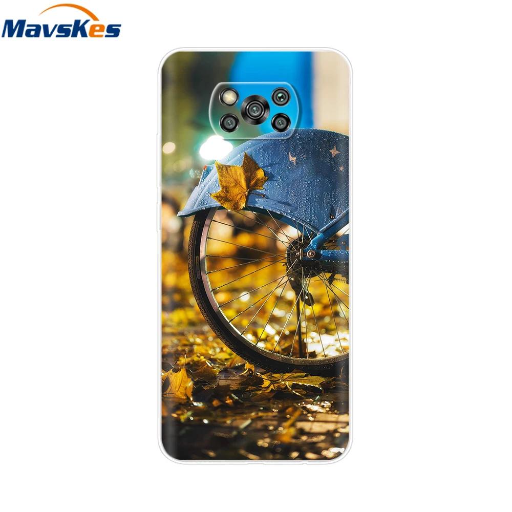 Flower Phone Case For Xiaom Poco X3 NFC Cute Heart Cartoon Funda For Poco X3 Pro Soft TPU Cover For Poco X3 NFC PocoX3 Pro Shell