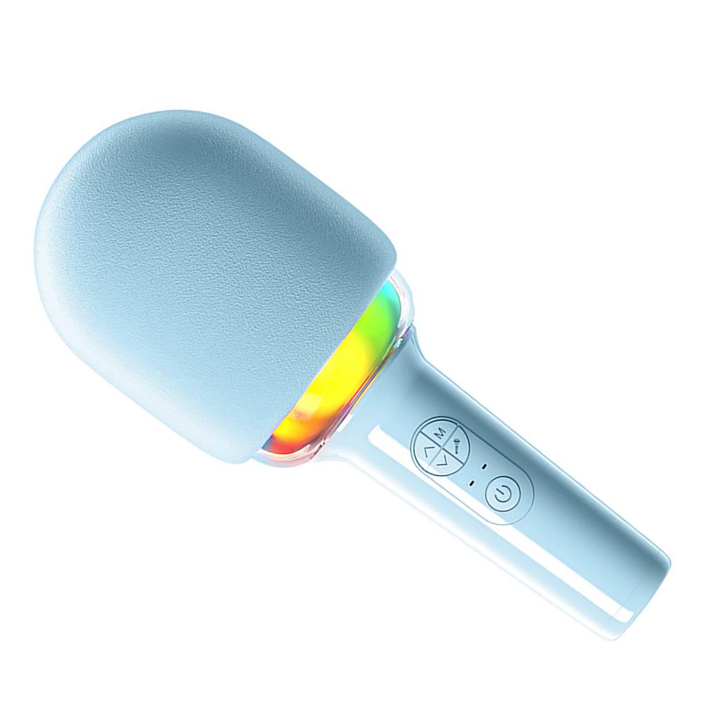 Wireless Singing Microphone Bluetooth Stable Microphone Sound Integrated Portable Handheld Mic for Home