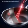 COOKER KING Titanium Alloy Stainless Steel Flat Bottom Wok