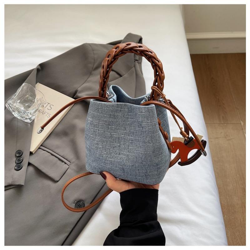 Versatile Bucket Bag, Trendy and Stylish Patchwork Hand-held Small Bag, Fashionable Single-shoulder Crossbody Bag