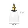 ZEKOO Glass Pendant Hanging Ceiling Light E26 LED Nordic Retro Modern Decorative Stylish and Indirect Adjustable Cord Length Light, Fixture, Base,