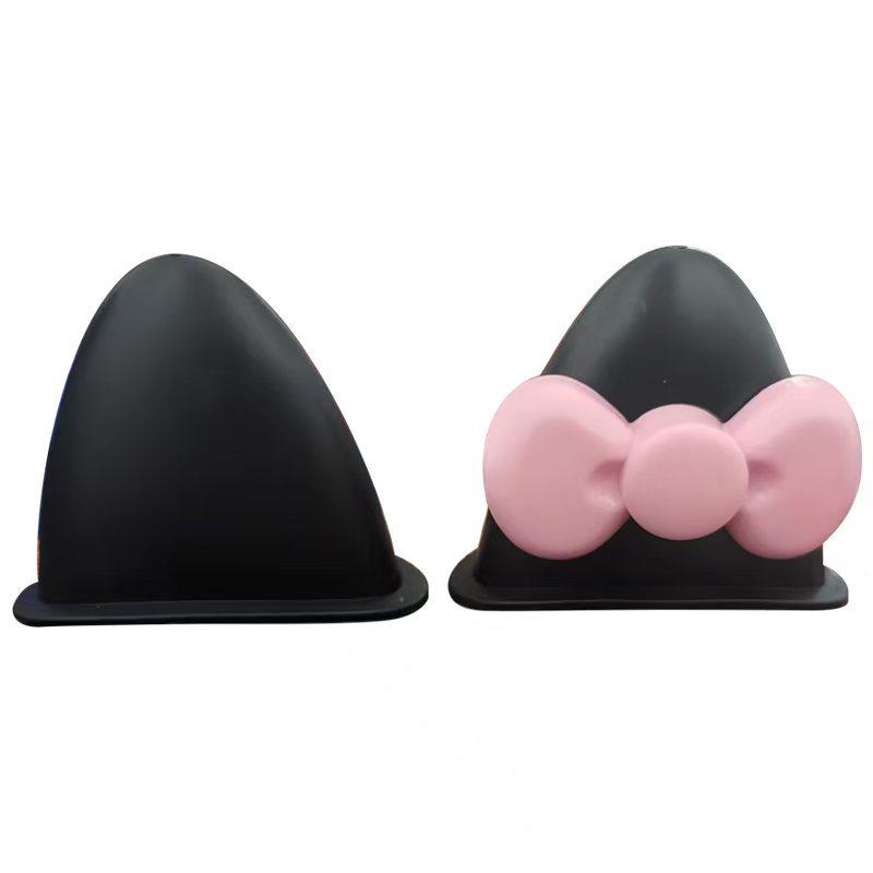 Universal Kitty Cat Helmet Ears & Bow Decoration for Kids' Helmets