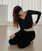 Debiweeo Bloom Slit Long Sleeve Devi-T0122-Black
